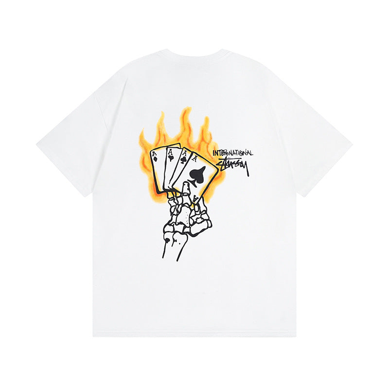Stussy T Shirts Casual Loose Couple T Shirts