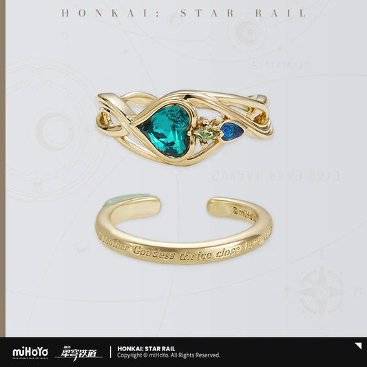 Honkai: Star Rail - Aventurine Theme - Ring Set