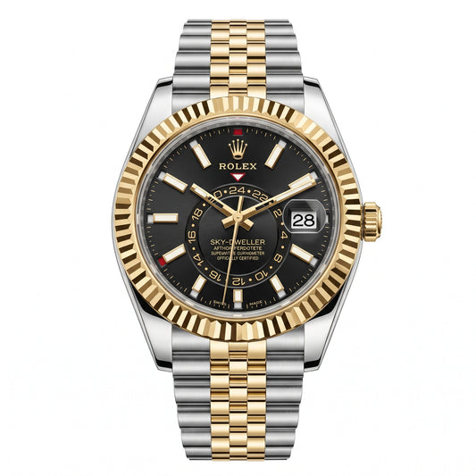 Rolex Sky Watch - Dweller 336933 Oystersteel & Yellow Gold "Black Dial"