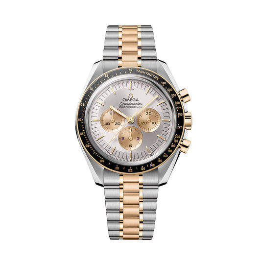 Omega Speedmaster Moonwatch Professional Steel Moonshine Gold 42mm ‑ Silver on Bracelet Watch