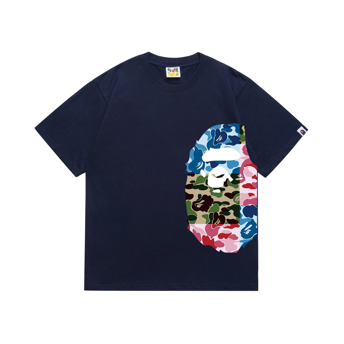 BAPE Multicolor Ape-Head Graphic T-Shirt — front