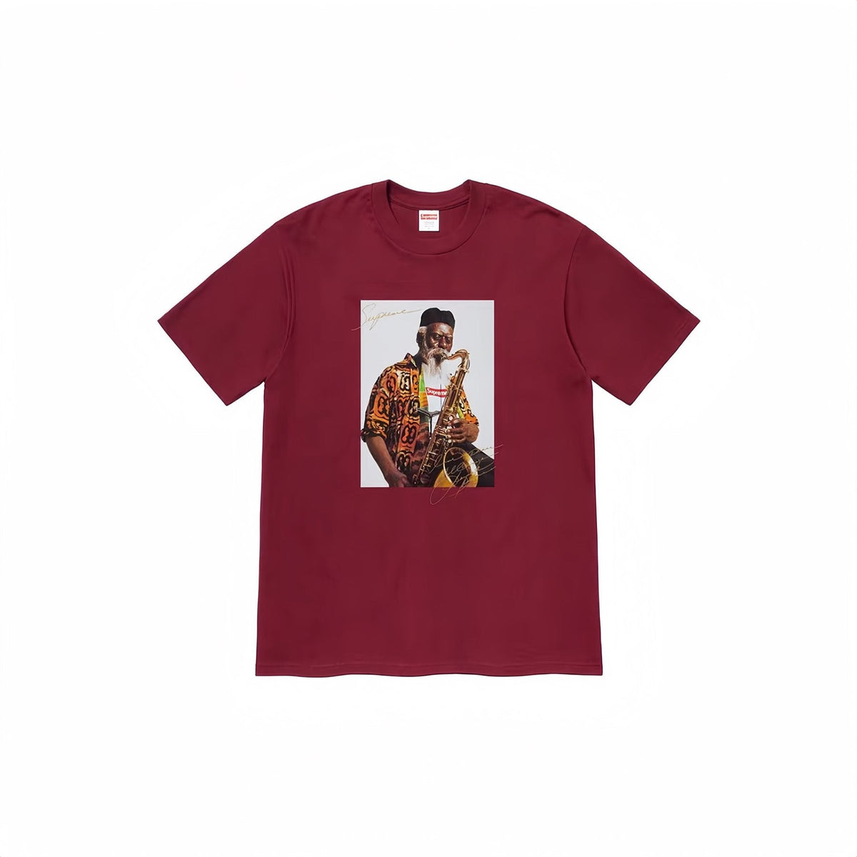 Supreme Pharoah Sanders Saxophone Graphic T-Shirt — front