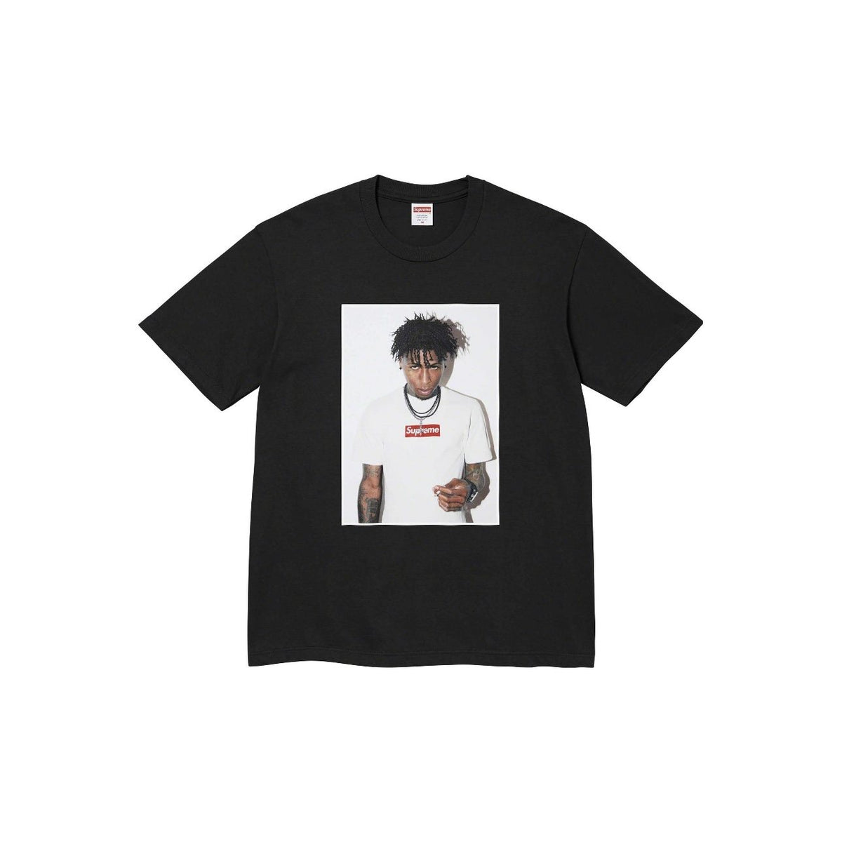 Supreme NBA YoungBoy Portrait Graphic T-Shirt — hero