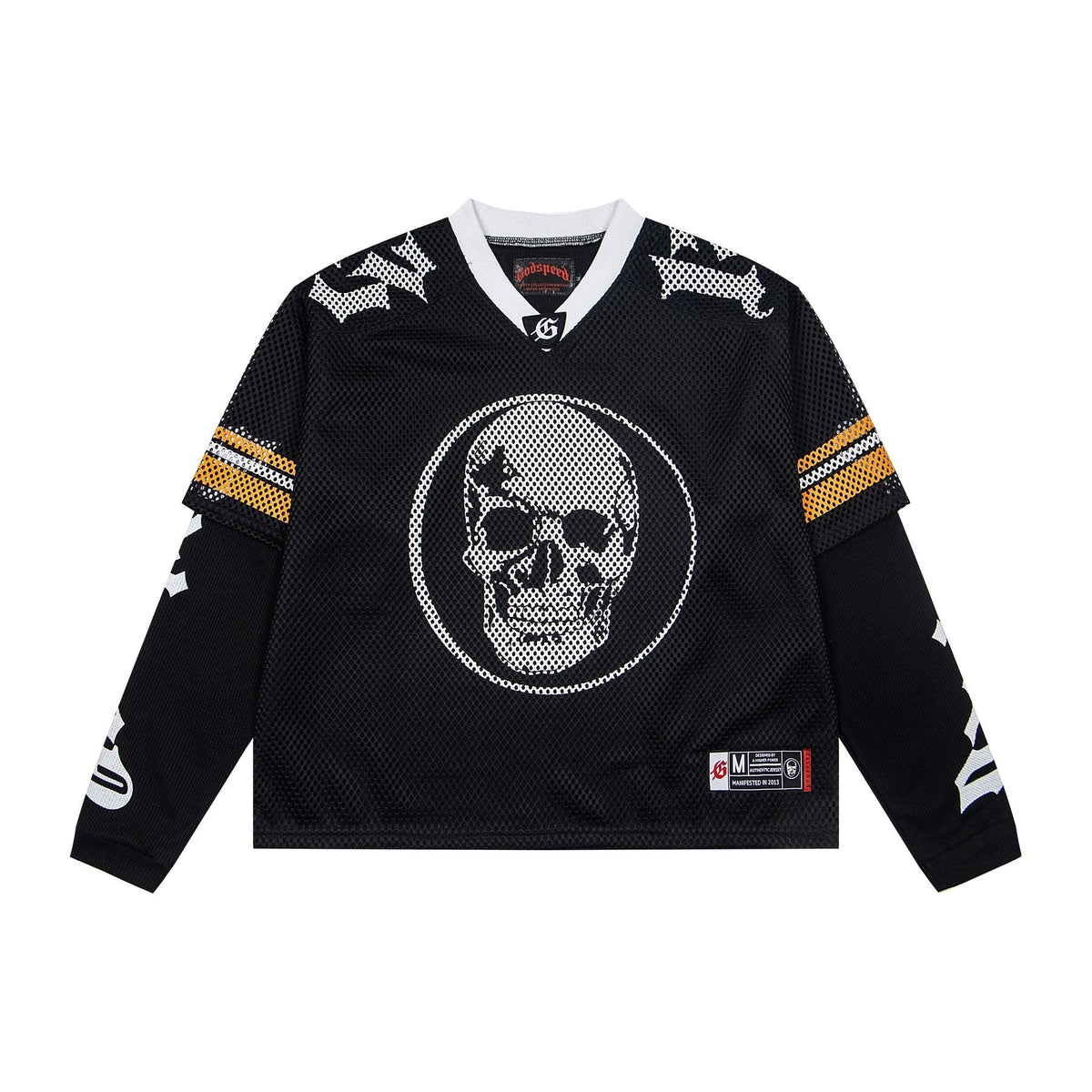 Godspeed Skull Mesh Jersey Long-Sleeve T-Shirt — front