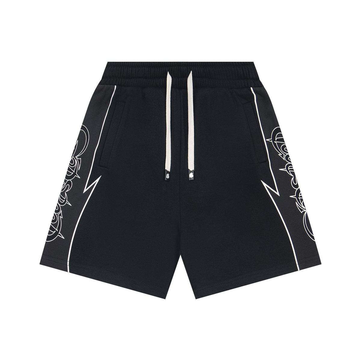 Godspeed Printed Side-Panel Drawstring Shorts — hero