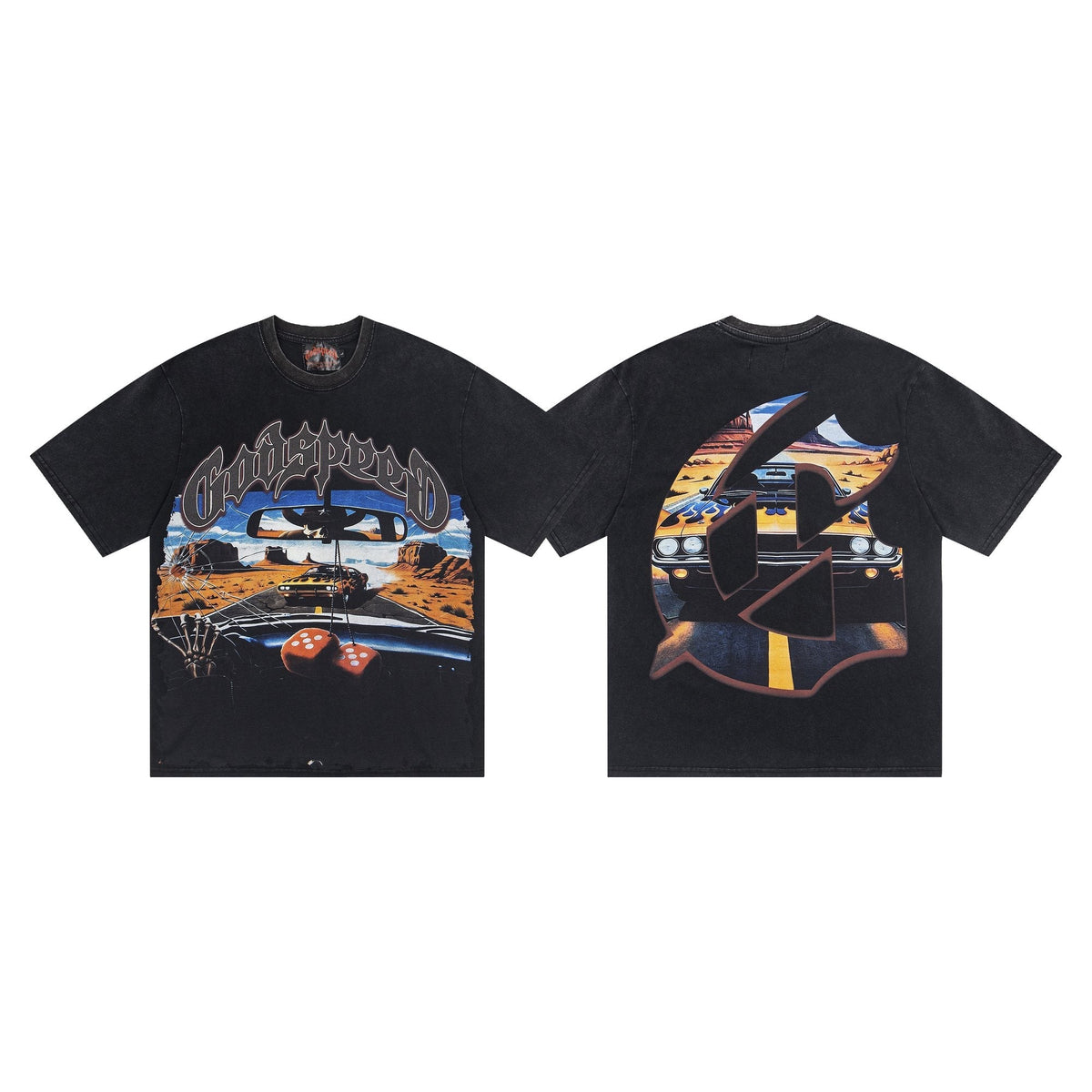 Godspeed Car & Dice Graphic T-Shirt — hero
