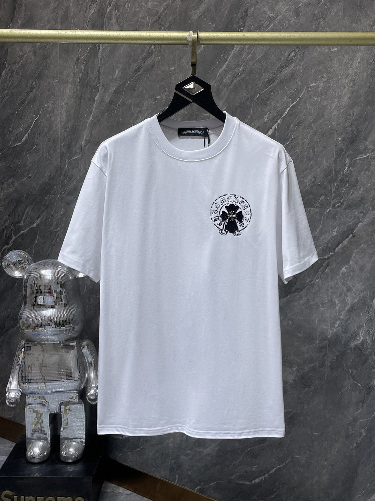 Chrome Hearts Cross Scroll Graphic Short-Sleeve T-Shirt — front