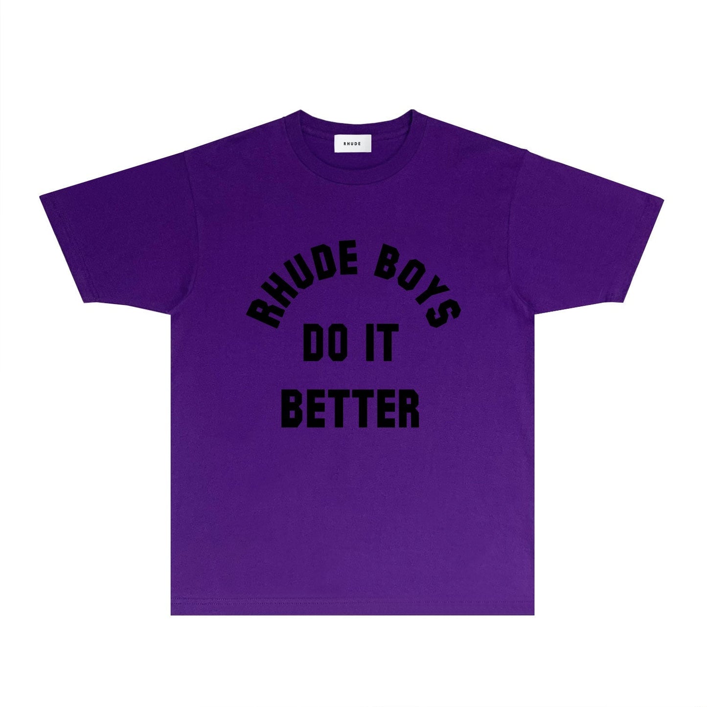 Rhude T-shirts Printed Trendy Pure Cotton