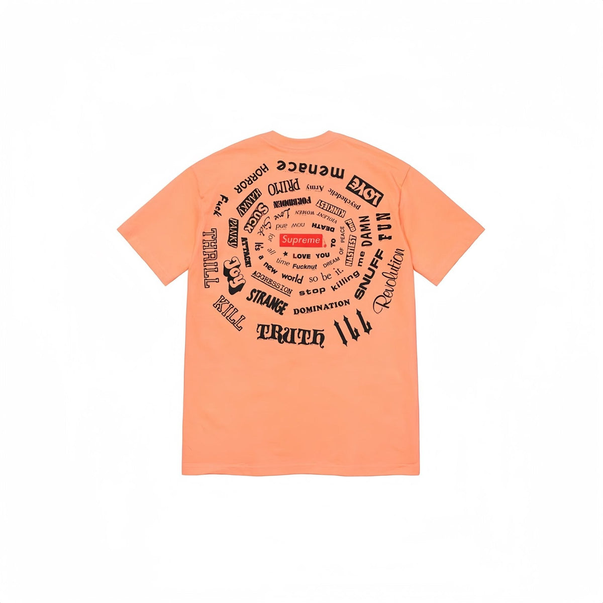 Supreme Spiral Graphic T-Shirt — back