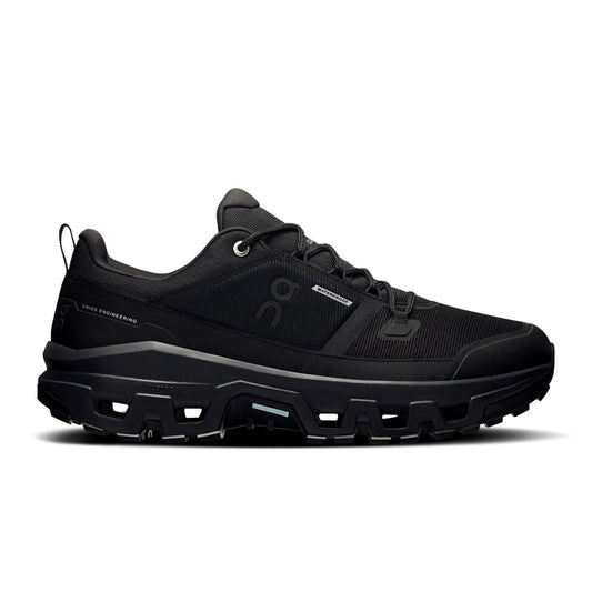 On Cloudrock Low Waterproof Black Hiking Shoes