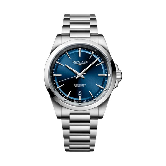 Longines Conquest 41mm Watch - Sunray Blue on Bracelet